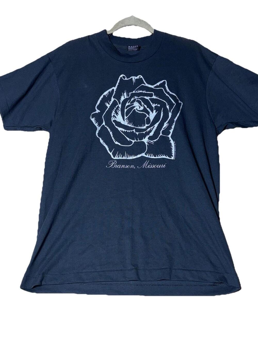 Vtg Branson Missouri  Souvenir Rose Graphic T Shirt Large Made In USA 1994